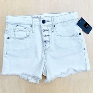 Mossimo White Jean Shorts Size 0 New with Tags